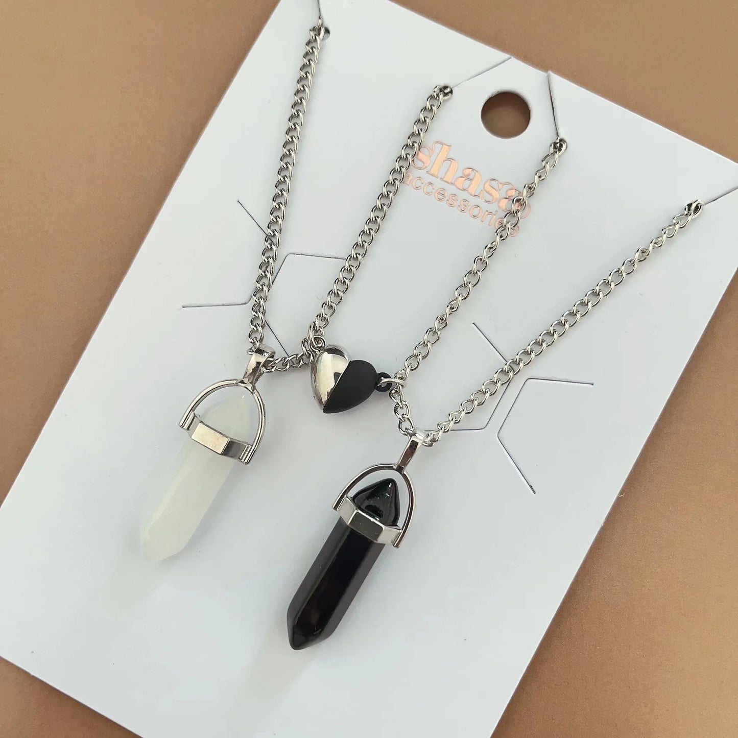 Natural Quartz Best Friend Necklace Set - Cotairy™