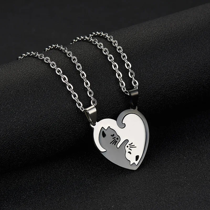 Magnetic Cuddling Kittens BFF Necklace Set - Cotairy™