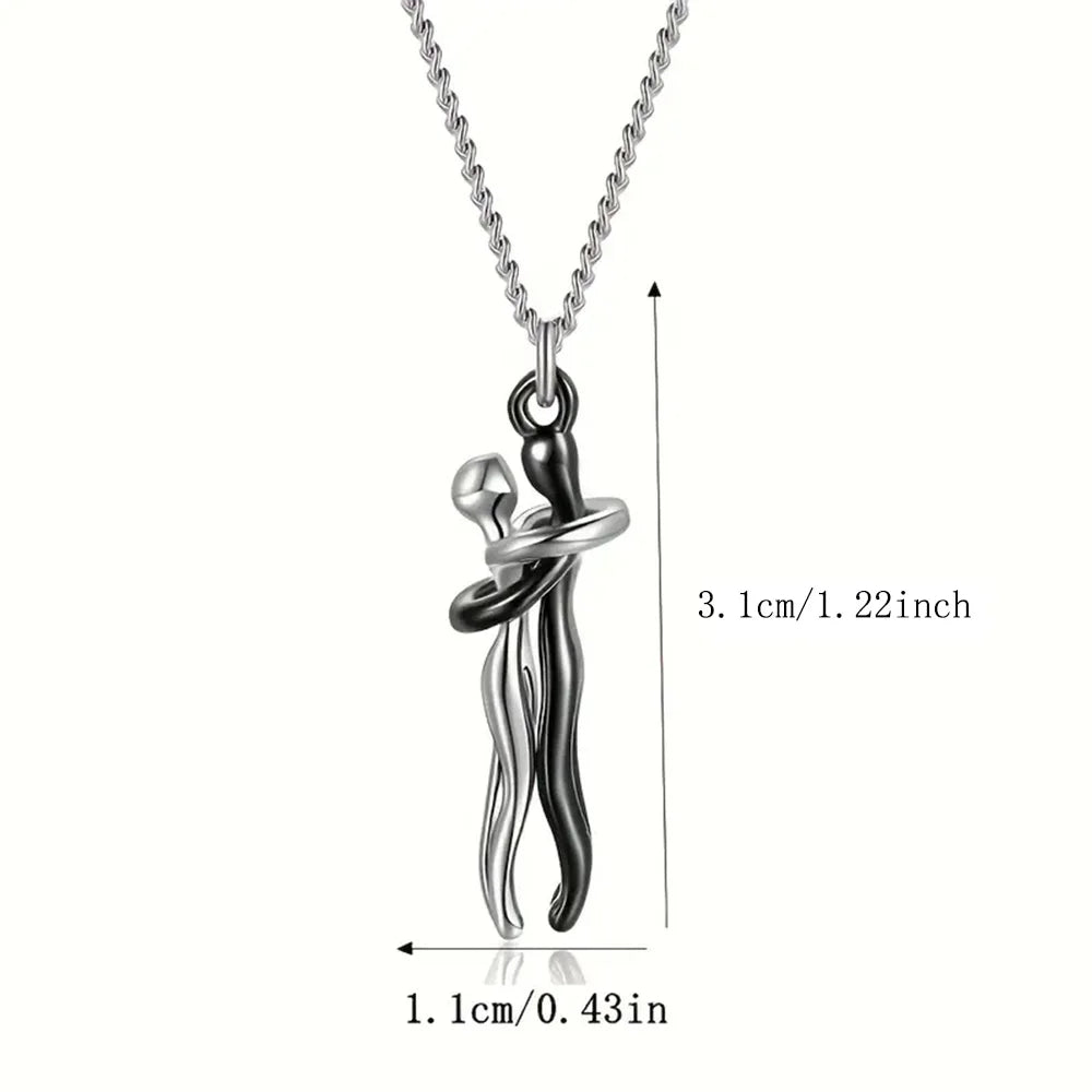 Couple/Best Friends Hugging Pendant Necklace — Cotairy™