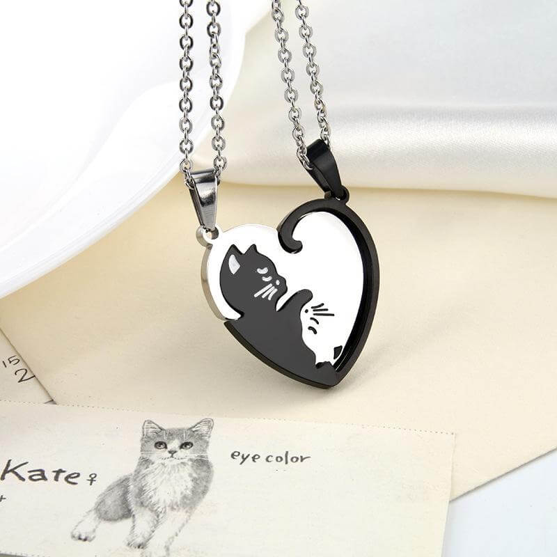 Magnetic Cuddling Kittens BFF Necklace Set - Cotairy™
