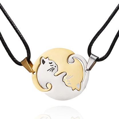 Magnetic Cuddling Kittens BFF Necklace Set - Cotairy™
