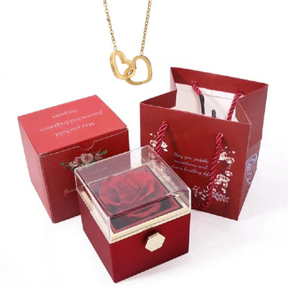 Eternal Rose Box & Personalized Engraved Necklace — Cotairy™
