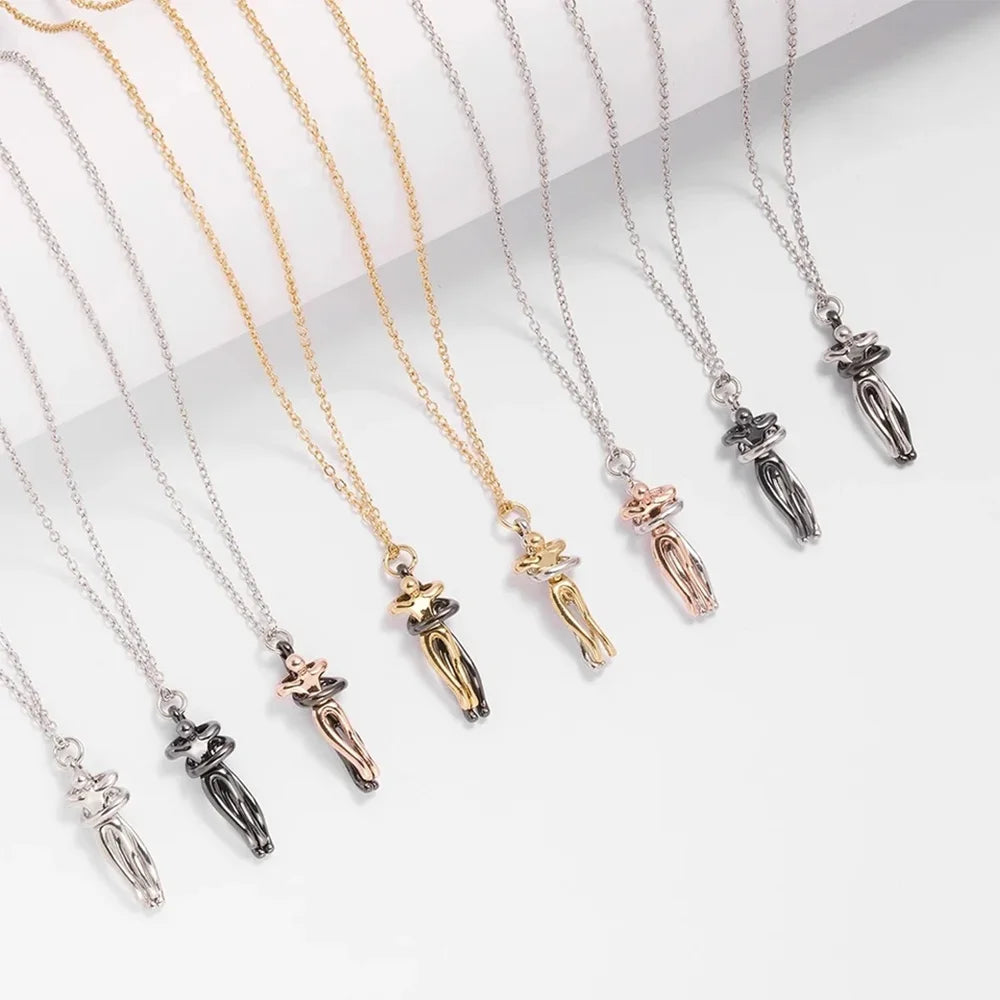 Couple/Best Friends Hugging Pendant Necklace — Cotairy™
