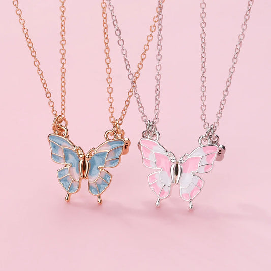 Butterfly Best Friend Magnetic Necklace for Two - Cotairy™