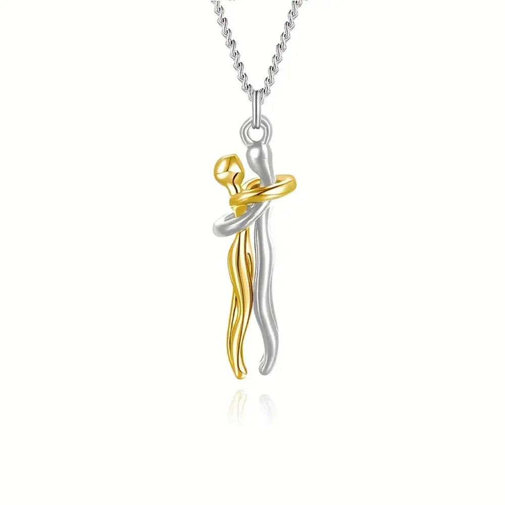 Couple/Best Friends Hugging Pendant Necklace — Cotairy™