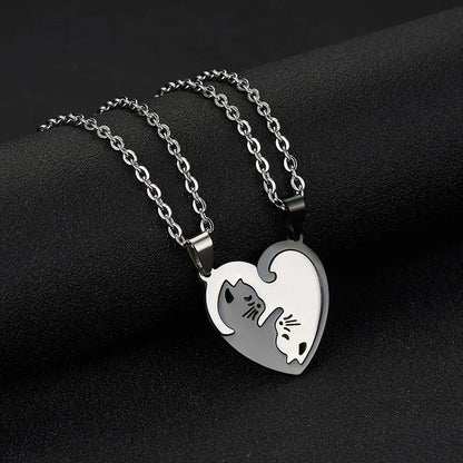 Magnetic Cuddling Kittens BFF Necklace Set - Cotairy™