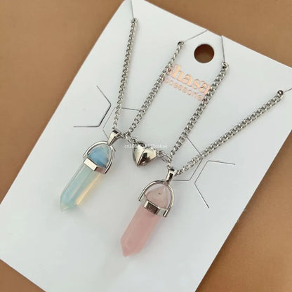 Natural Quartz Best Friend Necklace Set - Cotairy™