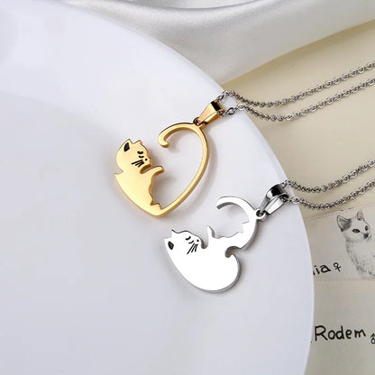 Magnetic Cuddling Kittens BFF Necklace Set - Cotairy™