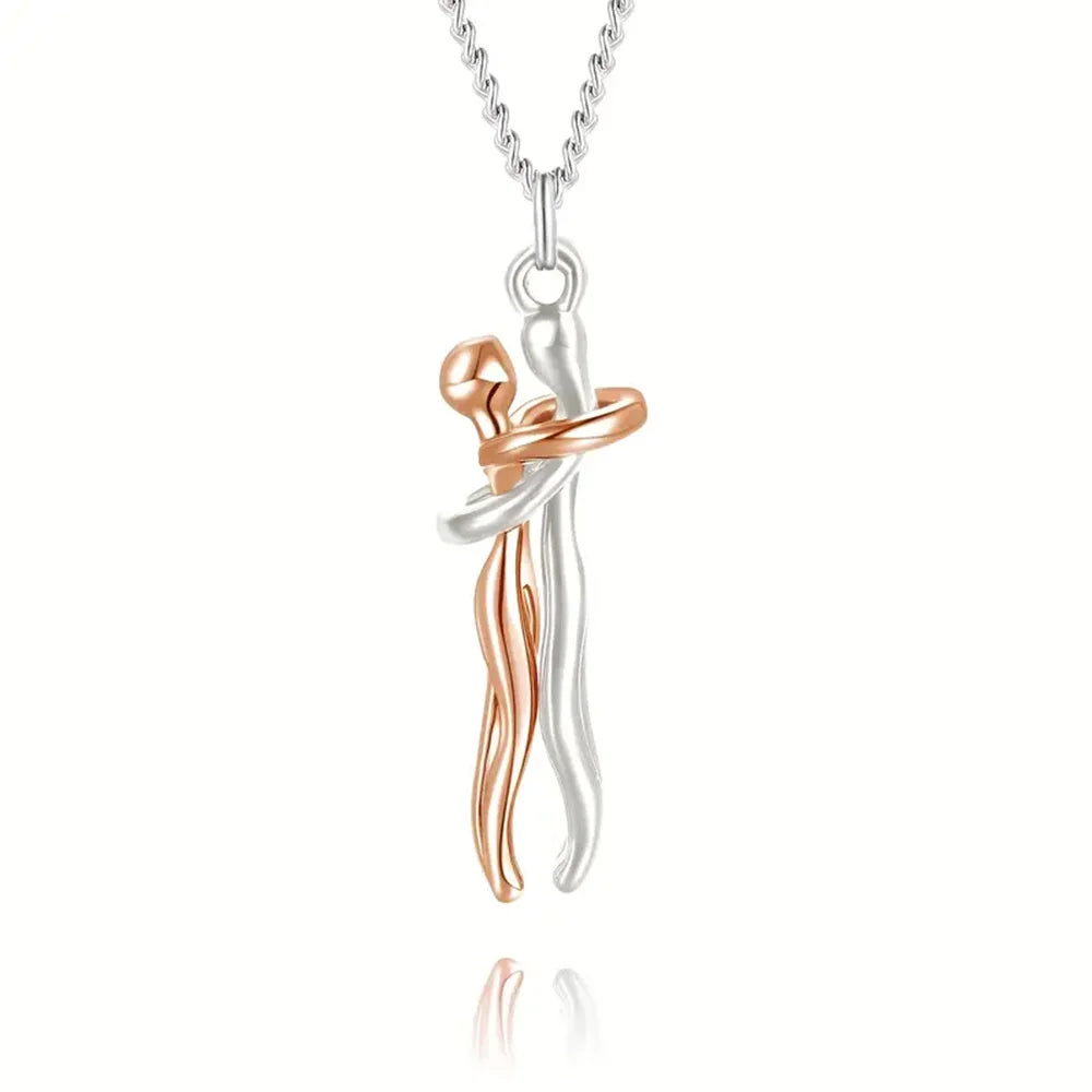 Couple/Best Friends Hugging Pendant Necklace — Cotairy™