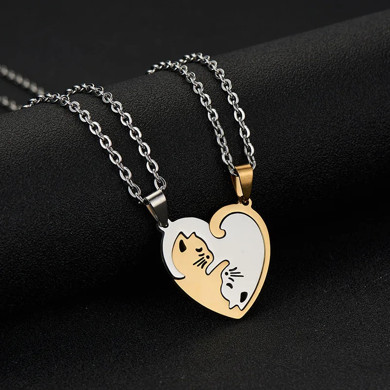 Magnetic Cuddling Kittens BFF Necklace Set - Cotairy™