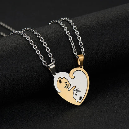 Magnetic Cuddling Kittens BFF Necklace Set - Cotairy™