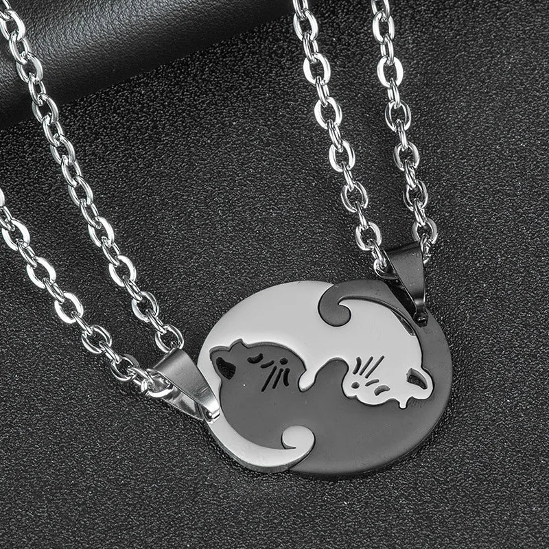 Magnetic Cuddling Kittens BFF Necklace Set - Cotairy™