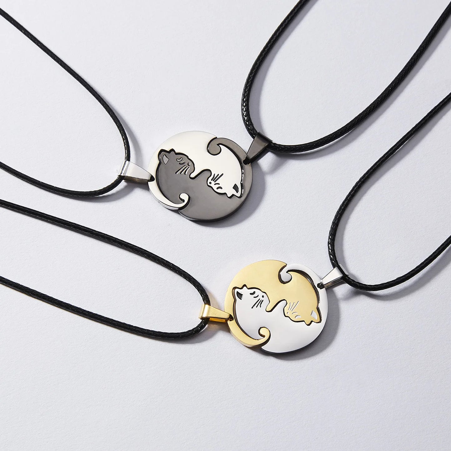 Magnetic Cuddling Kittens BFF Necklace Set - Cotairy™