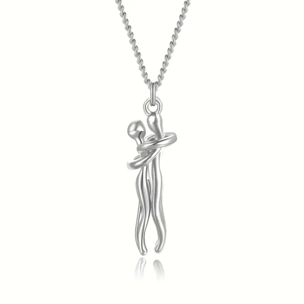 Couple/Best Friends Hugging Pendant Necklace — Cotairy™