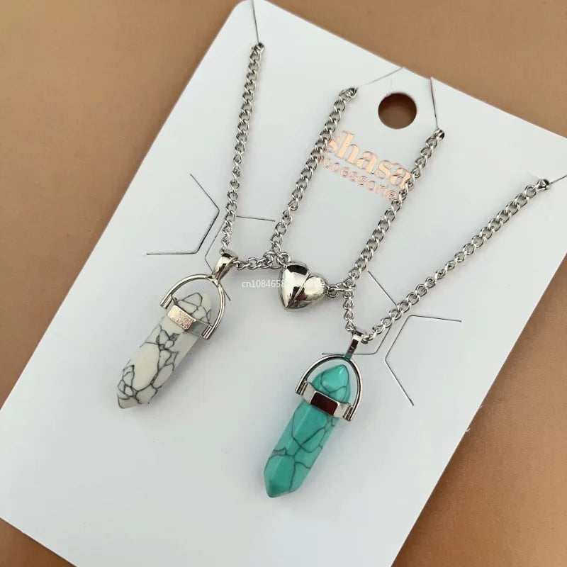 Natural Quartz Best Friend Necklace Set - Cotairy™