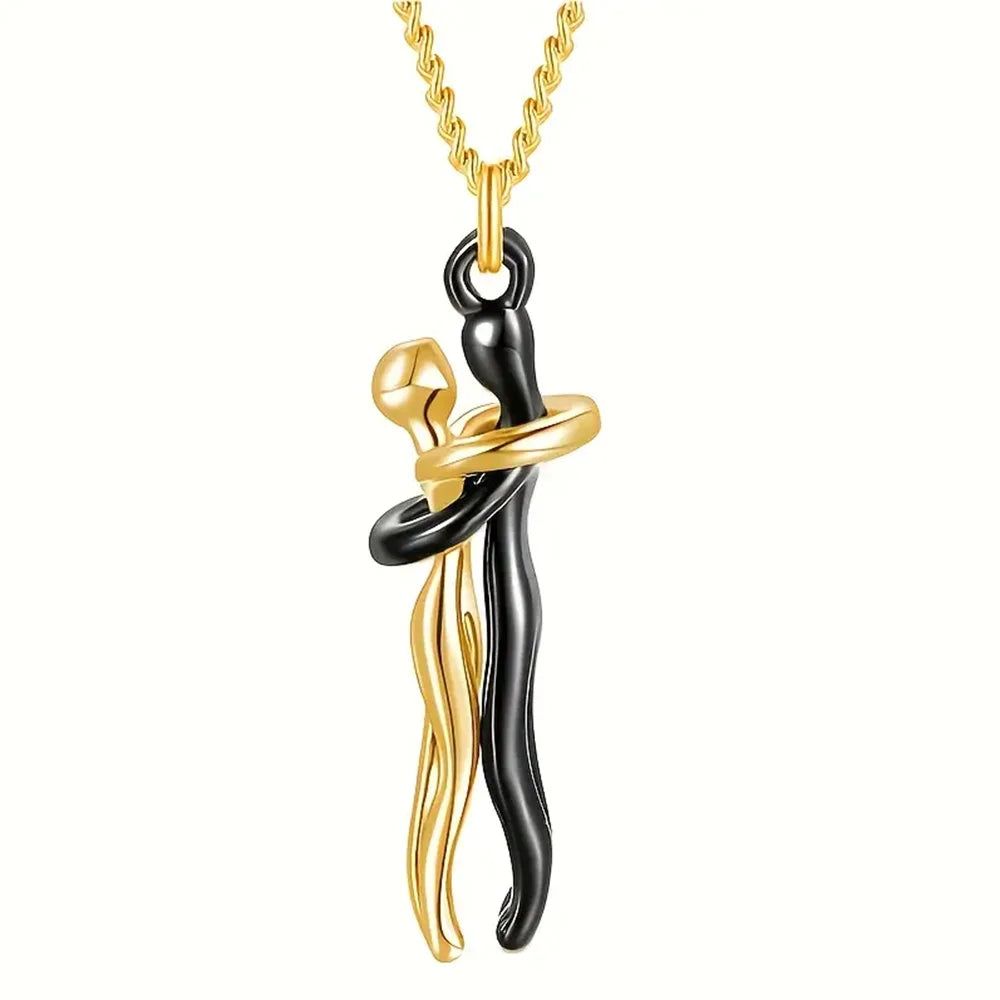Couple/Best Friends Hugging Pendant Necklace — Cotairy™