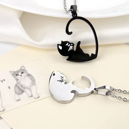 Magnetic Cuddling Kittens BFF Necklace Set - Cotairy™