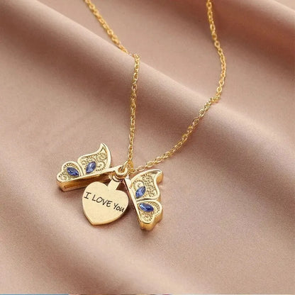 Hidden "I Love You" Locket Necklace - Cotairy™