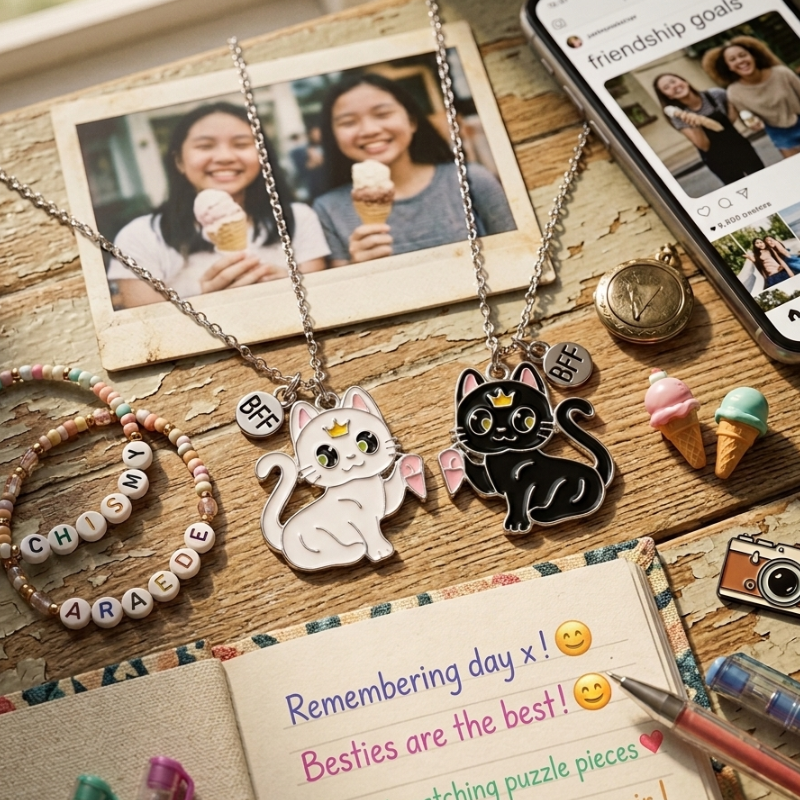 Magnetic Cuddling Cat Necklace Set - Cotairy™