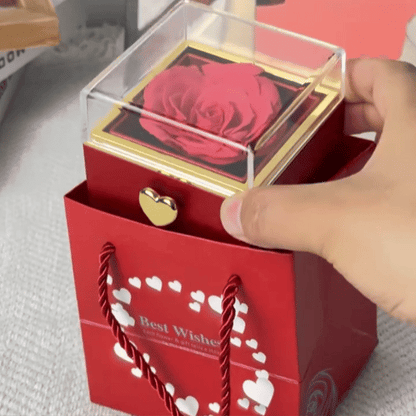 Eternal Rose Box & Personalized Engraved Necklace — Cotairy™