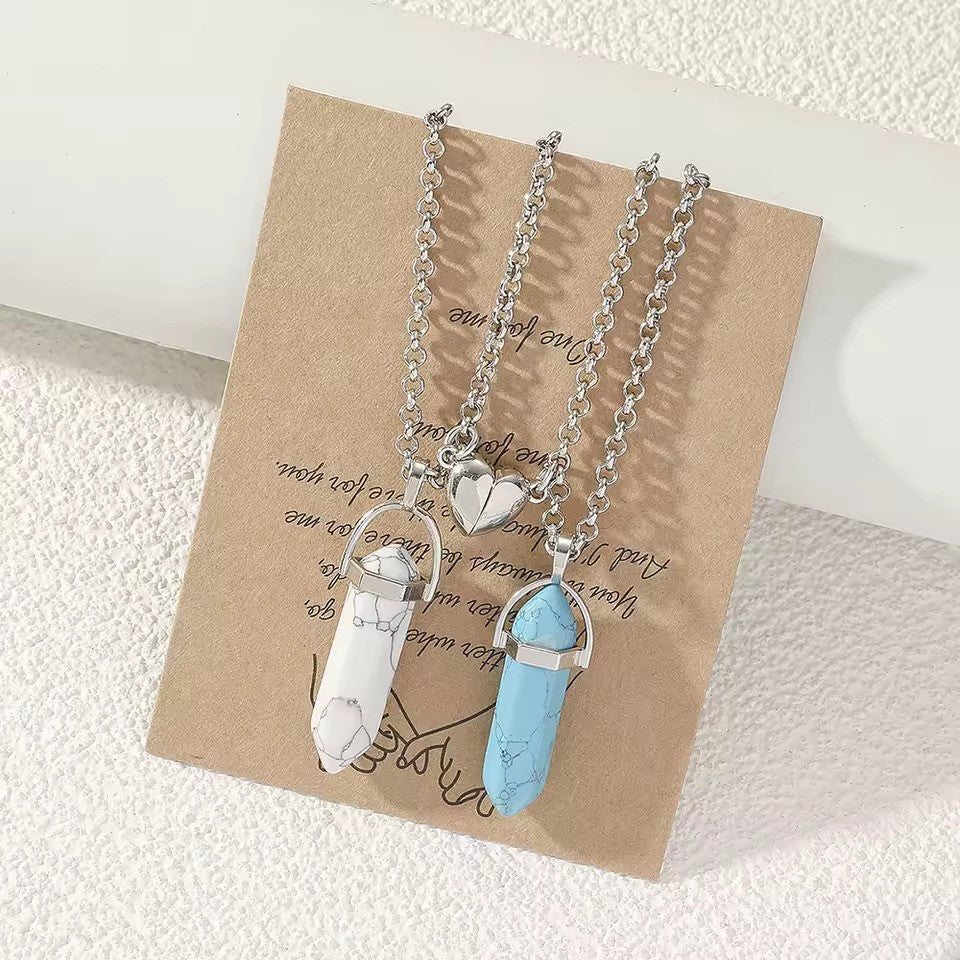 Natural Quartz Best Friend Necklace Set - Cotairy™