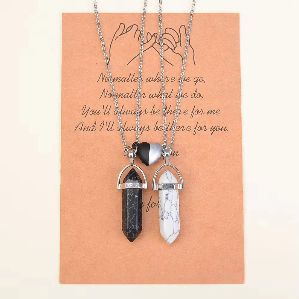 Natural Quartz Best Friend Necklace Set - Cotairy™
